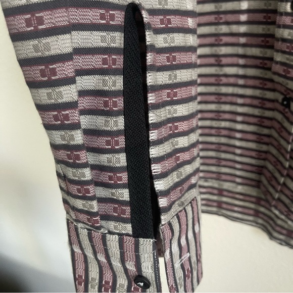 Billy Reid Button Down Long Sleeve Pattern Shirt - Picture 5 of 9